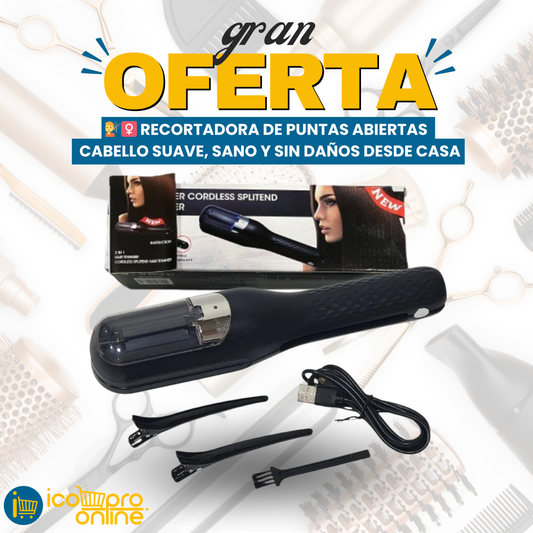 💇‍♀️ RECORTADORA DE PUNTAS ABIERTAS – CABELLO SUAVE, SANO Y SIN DAÑOS DESDE CASA